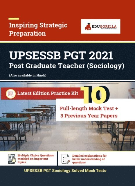 EduGorilla Prep Experts - UPSESSB PGT Sociology Recruitment Exam 2021 | 1600+ Objective Questions ( Solved), E-bok