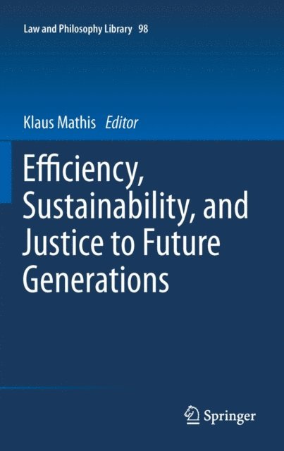 Klaus Mathis - Efficiency, Sustainability, and Justice to Future Generations, E-bok