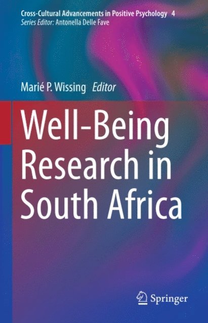 Marie P. Wissing - Well-Being Research in South Africa, E-bok