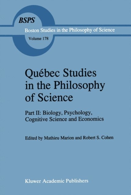 Robert S. Cohen, Mathieu Marion - Quebec Studies in the Philosophy of Science, E-bok