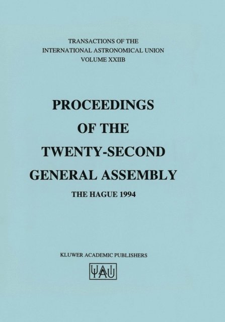 Immo Appenzeller - Transactions of the International Astronomical Union, E-bok