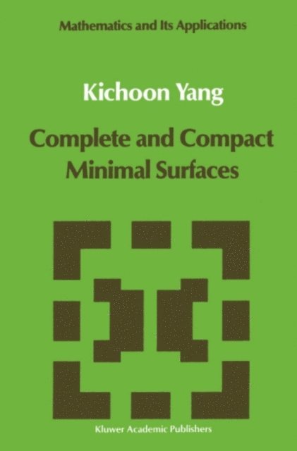 Kichoon Yang - Complete and Compact Minimal Surfaces, E-bok