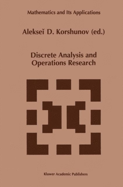 Alekseii D. Korshunov - Discrete Analysis and Operations Research, E-bok. Tillgänglighet: Lägg i varukorg