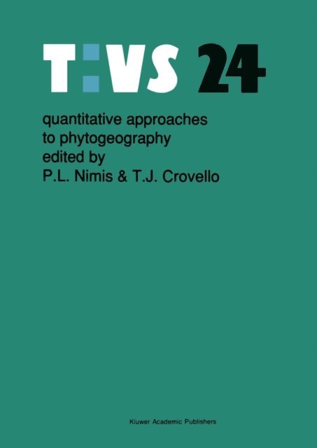 T.J. Crovello, Pier Luigi Nimis - Quantitative approaches to phytogeography, E-bok
