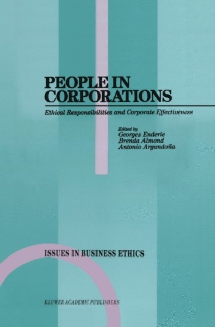 Antonio Argandona, Brenda Almond, Georges Enderle - People in Corporations, E-bok