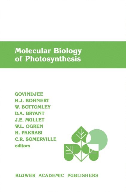 C.R. Somerville, Himadri Pakrasi, W.L. Ogren, John E. Mullet, D.A. Bryant, W. Bottomley, Hans J. Bohnert, Govindjee - Molecular Biology of Photosynthesis, E-bok