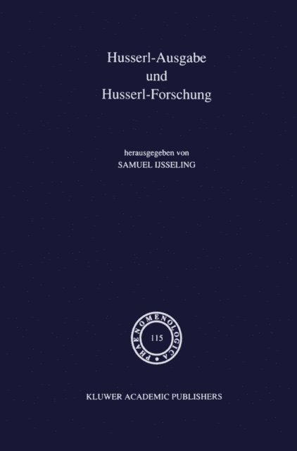 J.C. IJsseling - Husserl-Ausgabe und Husserl-Forschung, E-bok