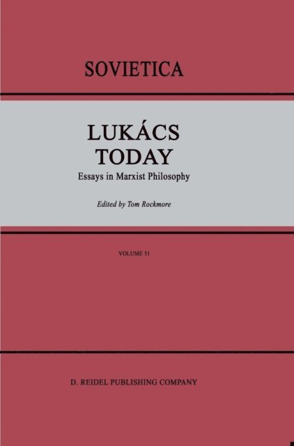 I Rockmore - Lukacs Today, E-bok