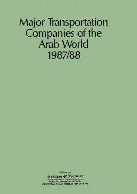G. Bricault - Major Transportation Companies of the Arab World 1987/88, E-bok