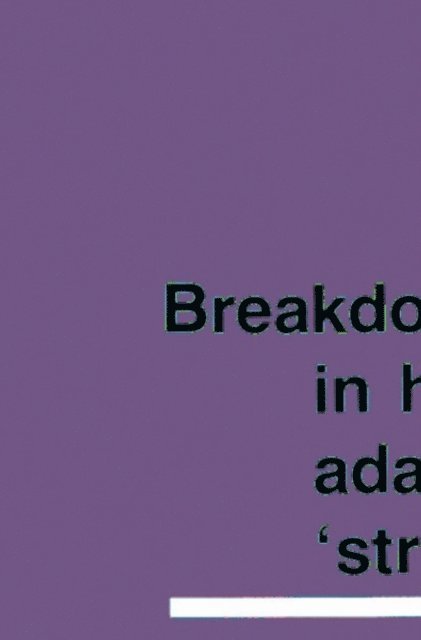 H. M. Wegmann, J. Siegrist, J. Cullen - Breakdown in Human Adaptation to 'Stress', E-bok