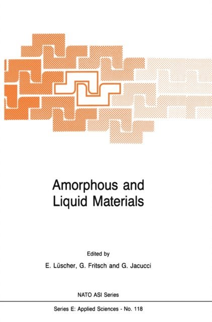 Gianni Jacucci, G. Fritsch, E. Luscher - Amorphous and Liquid Materials, E-bok