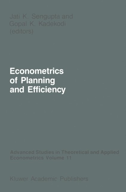 Gopal K. Kadekodi, Jati Sengupta - Econometrics of Planning and Efficiency, E-bok