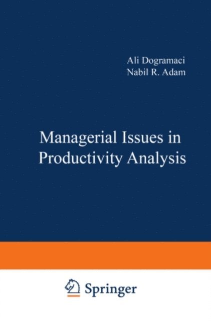 Nabil R. Adam, Ali Dogramaci - Managerial Issues in Productivity Analysis, E-bok
