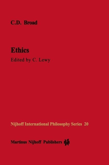C.D. Broad, C. Lewy - Ethics, E-bok