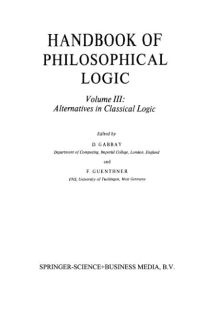 Franz Guenthner, Dov M. Gabbay - Handbook of Philosophical Logic, E-bok