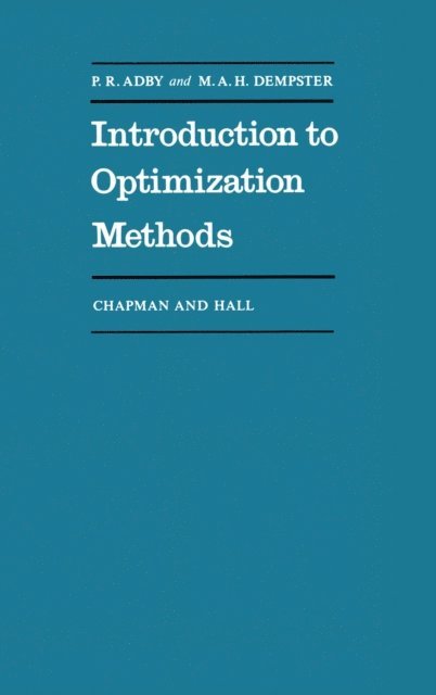 P. Adby - Introduction to Optimization Methods, E-bok