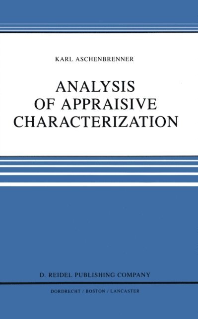 L. Aschenbrenner - Analysis of Appraisive Characterization, E-bok