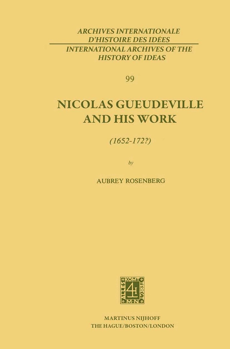 A. Rosenberg - Nicolas Gueudeville and His Work (1652-172?), Häftad. Tillgänglighet: Lägg i varukorg
