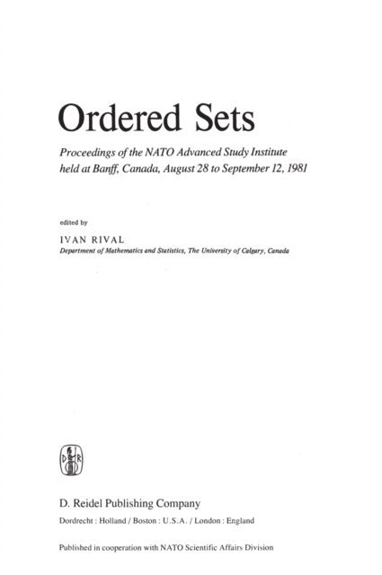 Ivan Rival - Ordered Sets, E-bok