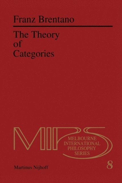 F.C. Brentano - Theory of Categories, E-bok