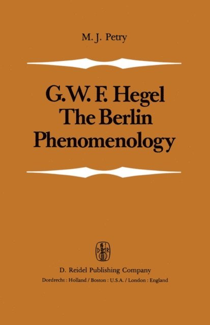 Michael John Petry - Berlin Phenomenology, E-bok
