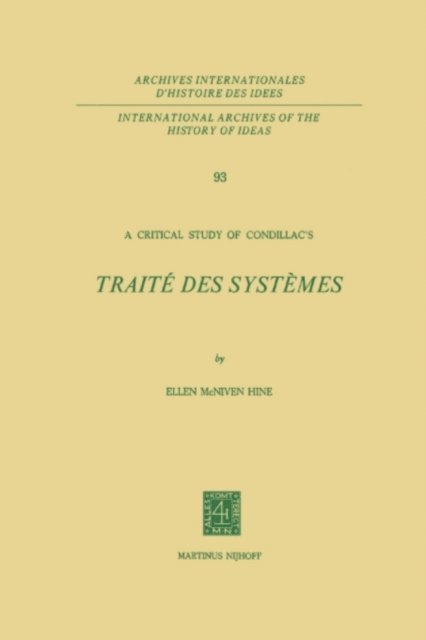 Ellen McNiven Hine - Critical Study of Condillac's, E-bok