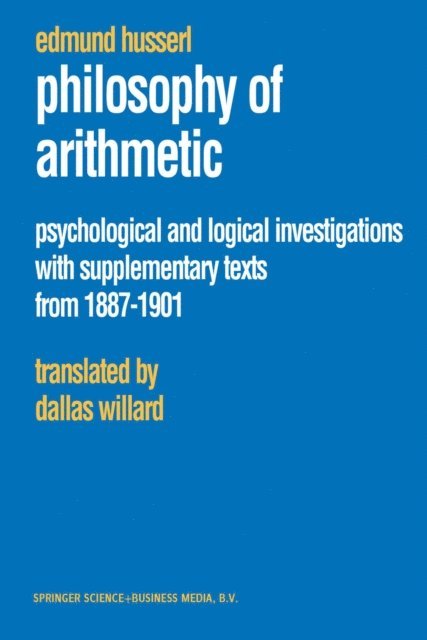 Edmund Husserl - Philosophy of Arithmetic, E-bok