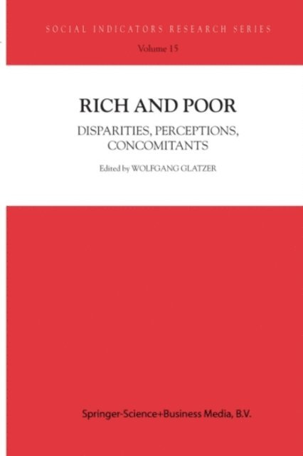 Wolfgang Glatzer - Rich and Poor, E-bok