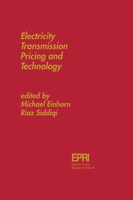 A. Gramsbergen, A.F. Kalverboer - Electricity Transmission Pricing and Technology, E-bok