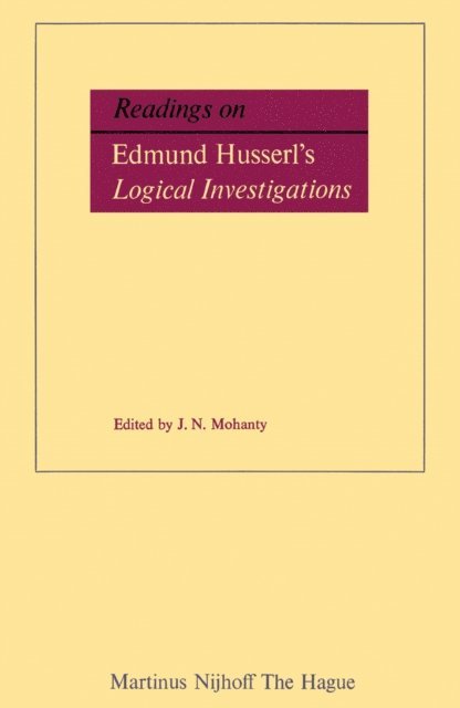 J.N. Mohanty - Readings on Edmund Husserl's Logical Investigations, E-bok
