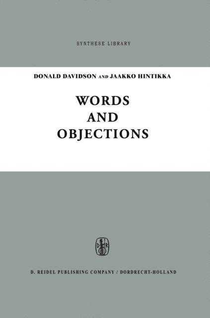 Jaakko Hintikka, D. Davidson - Words and Objections, E-bok