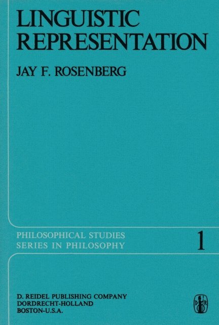 J.F. Rosenberg - Linguistic Representation, E-bok