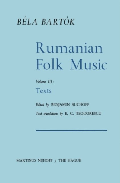 Bela Bartok, B. Suchoff - Rumanian Folk Music, E-bok