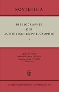 Bibliographie der Sowjetischen Philosophie
