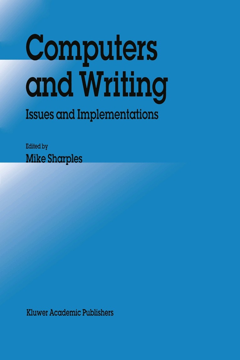 M. Sharples, M. Sharples - Computers and Writing, Häftad