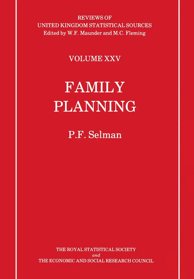 P. F. Selman - Family Planning, Häftad. Tillgänglighet: Lägg i varukorg