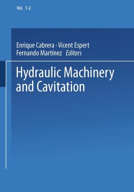 Fernando Martinez, Vicent Espert, Enrique Cabrera - Hydraulic Machinery and Cavitation, E-bok