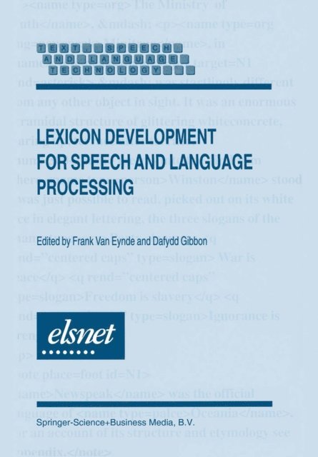 Frank Van Eynde - Lexicon Development for Speech and Language Processing, E-bok