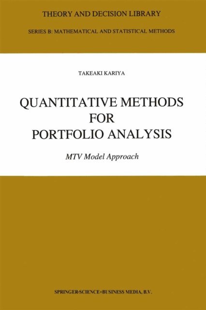 T. Kariya - Quantitative Methods for Portfolio Analysis, E-bok