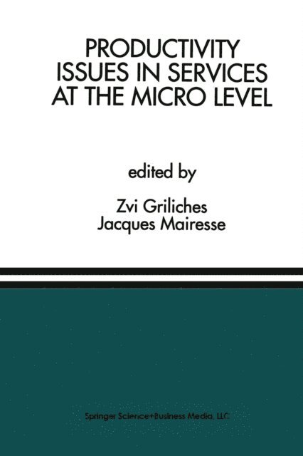 Jacques Mairesse, Zvi Griliches - Productivity Issues in Services at the Micro Level, E-bok