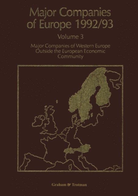 R. Whiteside - Major Companies of Europe 1992/93, E-bok