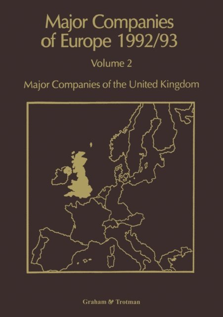 R. Whiteside - Major Companies of Europe 1992/93, E-bok