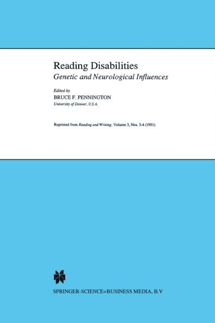 B. Pennington - Reading Disabilities, E-bok