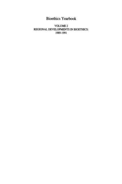 Laurence B. McCullough, H. Tristram Engelhardt Jr., B.A. Brody, B.A. Lustig - Bioethics Yearbook, E-bok