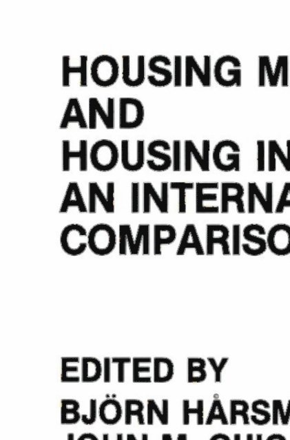 John M. Quigley, Bjorn Harsman - Housing Markets and Housing Institutions: An International Comparison, E-bok