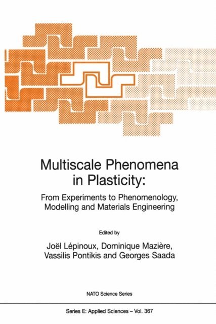 Georges Saada, Vassilis Pontikis, Dominique Maziere, Joel Lepinoux - Multiscale Phenomena in Plasticity: From Experiments to Phenomenology, Modelling and Materials Engineering, E-bok