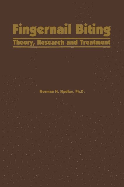 N.H. Hadley - Fingernail Biting, E-bok