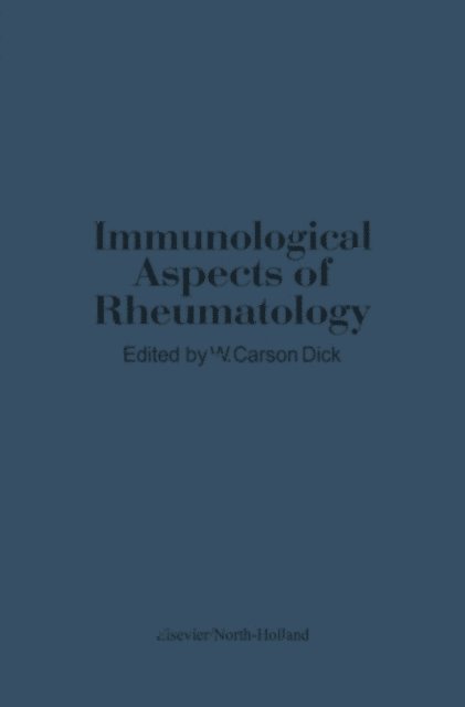 G. Dick - Immunological Aspects of Rheumatology, E-bok. Tillgänglighet: Lägg i varukorg