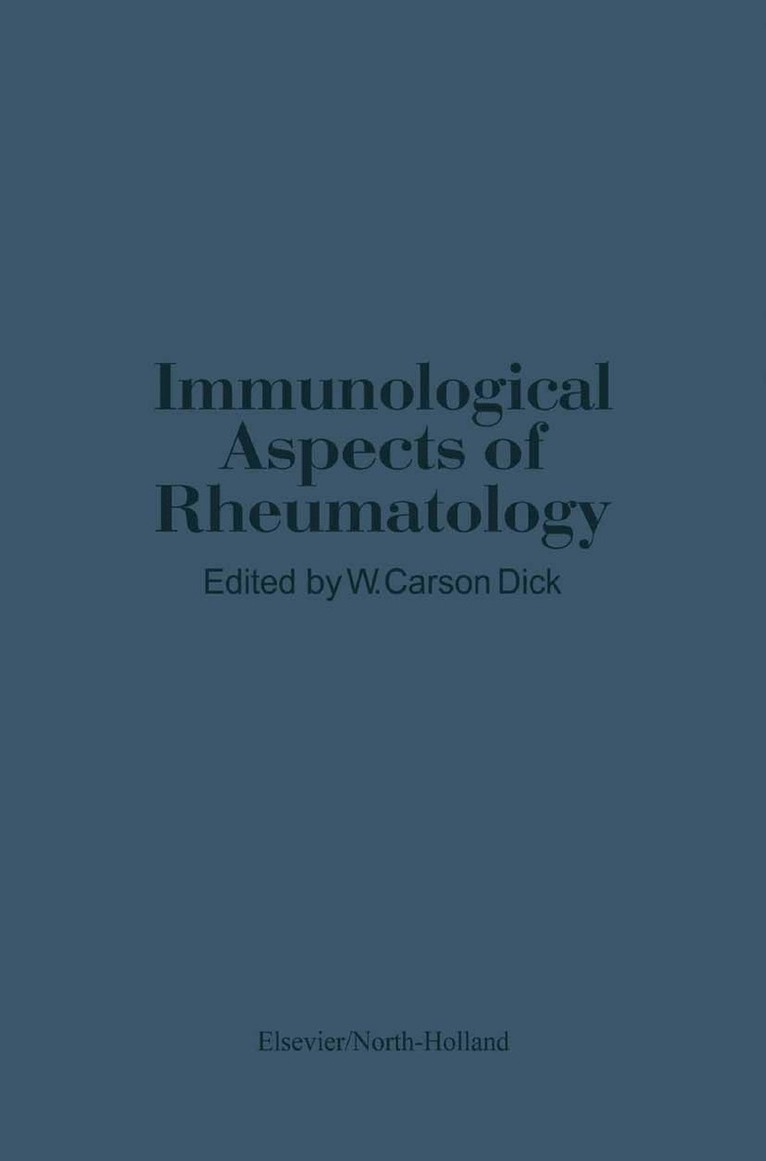 G. Dick - Immunological Aspects of Rheumatology, Häftad. Tillgänglighet: Lägg i varukorg