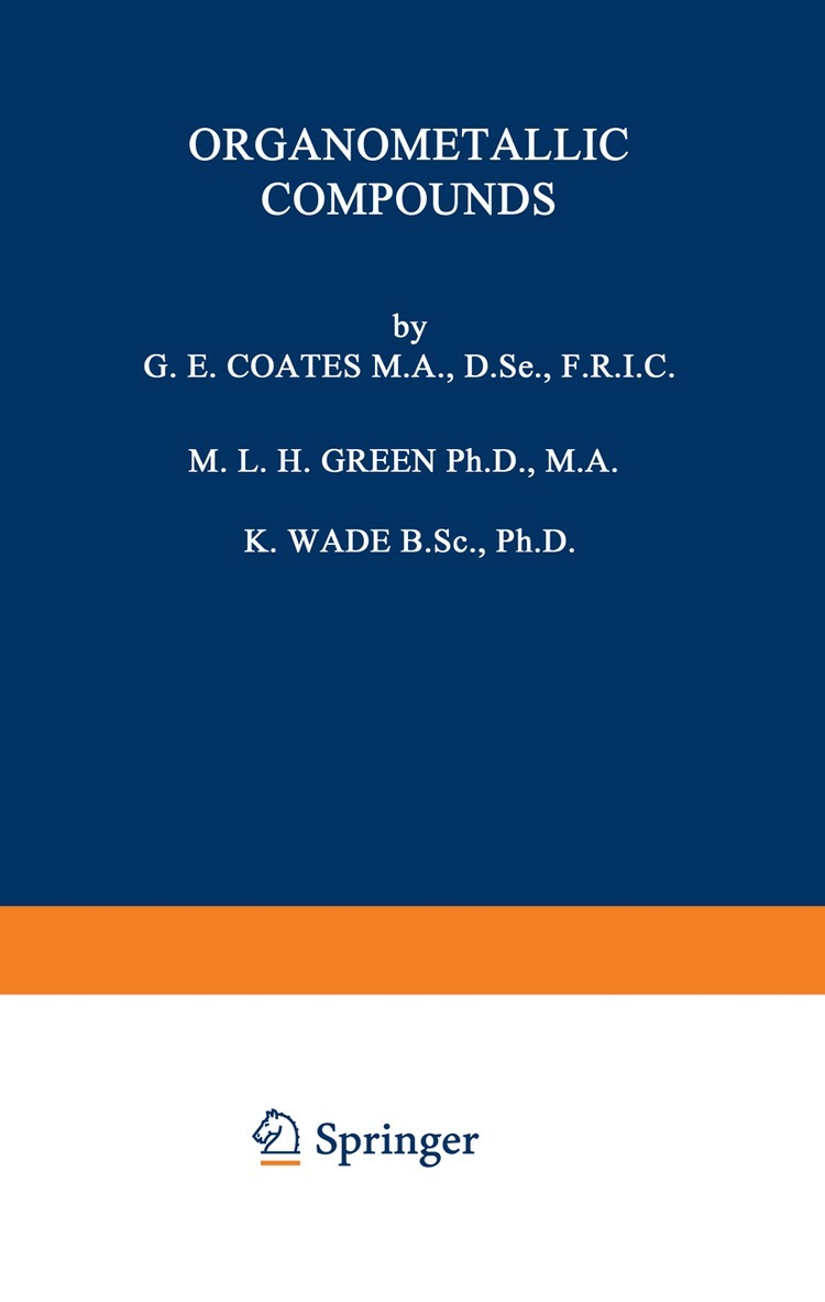 M. L. Green - Organometallic Compounds, Häftad. Tillgänglighet: Lägg i varukorg